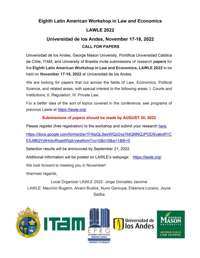 CALL FOR PAPERS - LAWLE-2022
