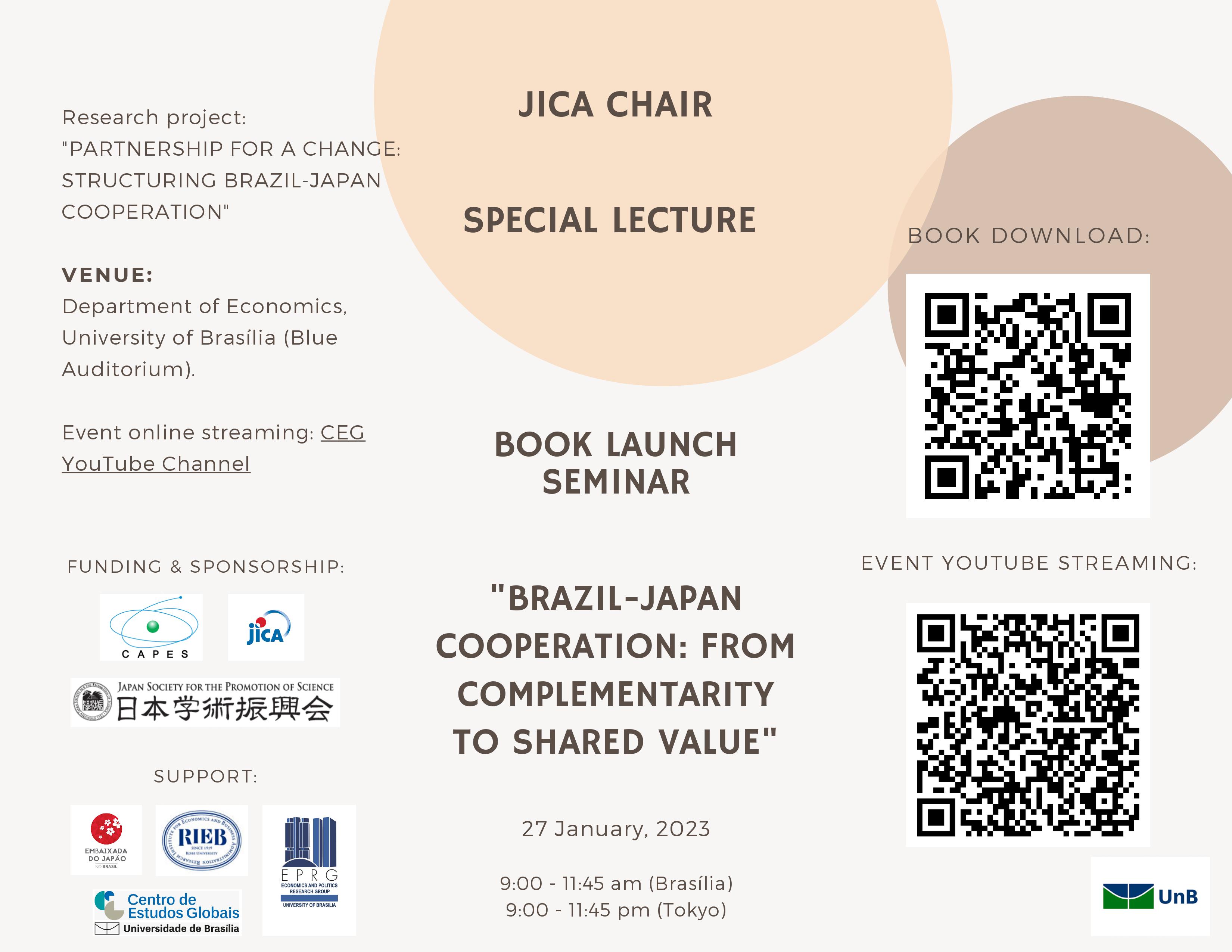 Flyer divulgação Livro Brasil-Japão